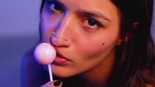 Svetlanna's "Split tongue play with lollipop"