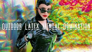 Outdoor Mental Domination: Latex Gooning Jerk Off Instruction Femdom POV - Ft Miss Roper