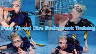 Deep Throat Dive Scuba Suck Training - MOV
