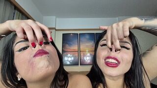 Two beauties smashing their noses against the glass - by Ana Ayumi and Cindy Lopes - CLIP 2
