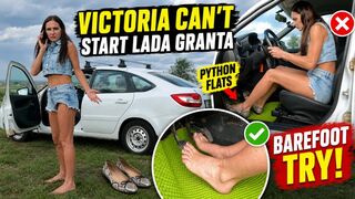 Vika Barefoot Engine Cranking Session Full Video 18 Min