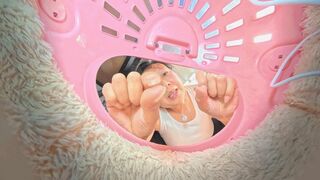 POV The Giantess's Stinking Socks Crush the Dwarf's Face