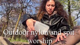 Outdoor nylon and spit worship