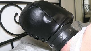 Tied up, handcuffed and hooded wife