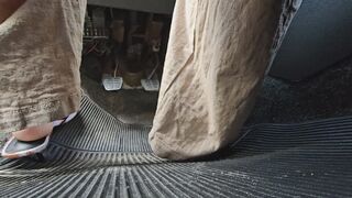 I was sabotaged by my boyfriend - Under the seat view