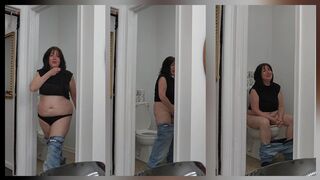 Getting Ready To Leave Pee Chat w Makeup Matching Bra and Panty Update