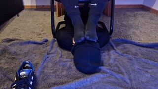 Super Smelly Black Nike Socks Sniffing After Party By Karina