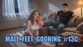 Male Feet Gooning #13C: Surrender Your Mind to Masculine Soles (Animated, Music)