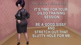 AUDIO ONLY- IT"S TIME FOR YOUR DILDO TRAINING BE A GOOD SISSY AND STRECTH OUT THAT SLUTTY HOLE FOR ME