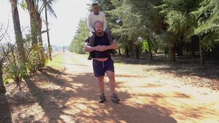 Big Daddy & Tom Lift & Carry Harold with Light Whipping