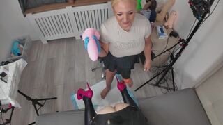 Nothink better than pegging my sissy with a nice pink JT Cartoon cock