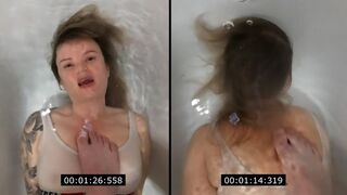 Anastasia is trying to improve her time underwater